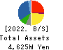 YOKOHAMA GYORUI CO.,LTD. Balance Sheet 2022年3月期