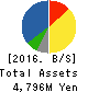 BIKE O & COMPANY Ltd. Balance Sheet 2016年Nov期 BIKE O & COMPANY Ltd. Balance Sheet 2016年11月期