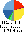 VALTES HOLDINGS CO.,LTD. Balance Sheet 2021年Mar期 VALTES HOLDINGS CO.,LTD. Balance Sheet 2021年3月期
