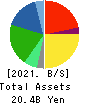 JAPAN ELEVATOR SERVICE HOLDINGS CO.,LTD. Balance Sheet 2021年Mar期 JAPAN ELEVATOR SERVICE HOLDINGS CO.,LTD. Balance Sheet 2021年3月期