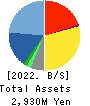 VALTES CO.,LTD. Balance Sheet 2022年3月期