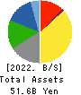 TOMOE CORPORATION Balance Sheet 2022年Mar期 TOMOE CORPORATION Balance Sheet 2022年3月期