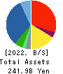 Restar Corporation Balance Sheet 2022年3月期