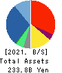 T-Gaia Corporation Balance Sheet 2021年3月期