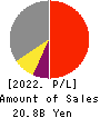Arealink Co.,Ltd. Profit and Loss Account 2022年12月期
