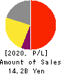 PCA CORPORATION Profit and Loss Account 2020年3月期