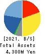 JTP CO.,LTD. Balance Sheet 2021年3月期
