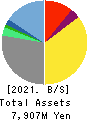 ASTERIA Corporation Balance Sheet 2021年3月期