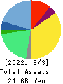 ZIGExN Co.,Ltd. Balance Sheet 2022年3月期