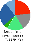 OPTiM CORPORATION Balance Sheet 2022年Mar期 OPTiM CORPORATION Balance Sheet 2022年3月期