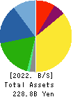 OSG Corporation Balance Sheet 2022年11月期