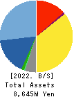 ASMO CORPORATION Balance Sheet 2022年3月期
