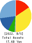 TENOX CORPORATION Balance Sheet 2022年3月期