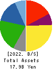 TOIN CORPORATION Balance Sheet 2022年3月期