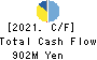 TENOX CORPORATION Cash Flow Statement 2021年3月期