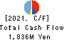 TENPOS HOLDINGS Co.,Ltd. Cash Flow Statement 2021年Apr期 TENPOS HOLDINGS Co.,Ltd. Cash Flow Statement 2021年4月期
