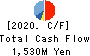 Ryoyu Systems Co.,Ltd. Cash Flow Statement 2020年3月期
