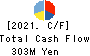 Tokyo Kiho Co.,Ltd. Cash Flow Statement 2021年3月期