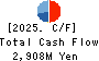 SUGITA ACE CO.,LTD. Cash Flow Statement 2025年Mar期 SUGITA ACE CO.,LTD. Cash Flow Statement 2025年3月期