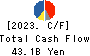 Takashimaya Company, Limited Cash Flow Statement 2023年2月期