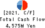 NIHON DENKEI CO.,LTD Cash Flow Statement 2021年3月期