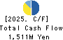 OKADA AIYON CORPORATION Cash Flow Statement 2025年Mar期 OKADA AIYON CORPORATION Cash Flow Statement 2025年3月期