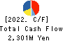 IZUTSUYA CO.,LTD. Cash Flow Statement 2022年2月期