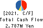 NAKABAYASHI CO.,LTD. Cash Flow Statement 2021年3月期