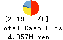 Dai Nippon Toryo Company,Limited Cash Flow Statement 2019年3月期