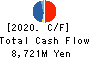 TOKYO ELECTRON DEVICE LIMITED Cash Flow Statement 2020年Mar期 TOKYO ELECTRON DEVICE LIMITED Cash Flow Statement 2020年3月期