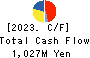 TENOX CORPORATION Cash Flow Statement 2023年3月期