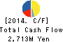 SHINSEIDO CO.,LTD. Cash Flow Statement 2014年2月期