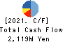 NASU DENKI-TEKKO CO.,LTD. Cash Flow Statement 2021年3月期