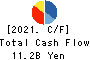 Shochiku Co.,Ltd. Cash Flow Statement 2021年2月期