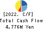 TAKEBISHI CORPORATION Cash Flow Statement 2022年3月期