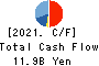 OBIC BUSINESS CONSULTANTS CO.,LTD. Cash Flow Statement 2021年3月期