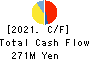 WITZ Corporation Cash Flow Statement 2021年8月期