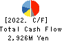 FUJIKURA KASEI CO.,LTD. Cash Flow Statement 2022年3月期