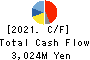 ZUKEN INC. Cash Flow Statement 2021年Mar期 ZUKEN INC. Cash Flow Statement 2021年3月期