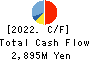YAMATO CORPORATION Cash Flow Statement 2022年3月期