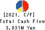 KURIYAMA HOLDINGS CORPORATION Cash Flow Statement 2021年12月期
