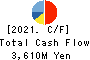 CENTRAL AUTOMOTIVE PRODUCTS LTD. Cash Flow Statement 2021年Mar期 CENTRAL AUTOMOTIVE PRODUCTS LTD. Cash Flow Statement 2021年3月期