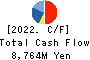 NISHIMATSUYA CHAIN Co.,Ltd. Cash Flow Statement 2022年2月期