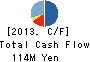 SUZUNUI CORPORATION Cash Flow Statement 2013年3月期