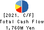 TOKYO THEATRES COMPANY,INCORPORATED Cash Flow Statement 2021年Mar期 TOKYO THEATRES COMPANY,INCORPORATED Cash Flow Statement 2021年3月期