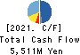 Abalance Corporation Cash Flow Statement 2021年6月期