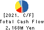 CHIKARANOMOTO HOLDINGS Co.,Ltd. Cash Flow Statement 2021年Mar期 CHIKARANOMOTO HOLDINGS Co.,Ltd. Cash Flow Statement 2021年3月期