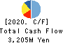 YAMATO CORPORATION Cash Flow Statement 2020年3月期