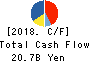 TOKYO DOME CORPORATION Cash Flow Statement 2018年1月期
