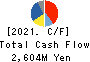OHASHI TECHNICA INC. Cash Flow Statement 2021年3月期